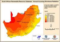 CSIR South Africa Solar Radiation Map CSIR South Africa Solar Radiation Map